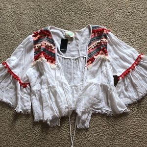 NWT Cardigan/shoulder throw